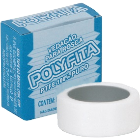 Fita Teflon veda Rosca 18mm x 50m - Polyfita